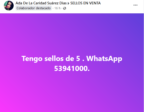 HeavyRock59's tweet photo. Ya ando muy molesto...

Para llegar a la tal "Ada de la Caridad Suárez Dias", que vende de todo y para el "bien de todos", basta con llegar a "Lyhee Diaz Borges", que como pueden ver EXISTE!!!

Buen provecho!!! https://t.co/GvbiEmxcao