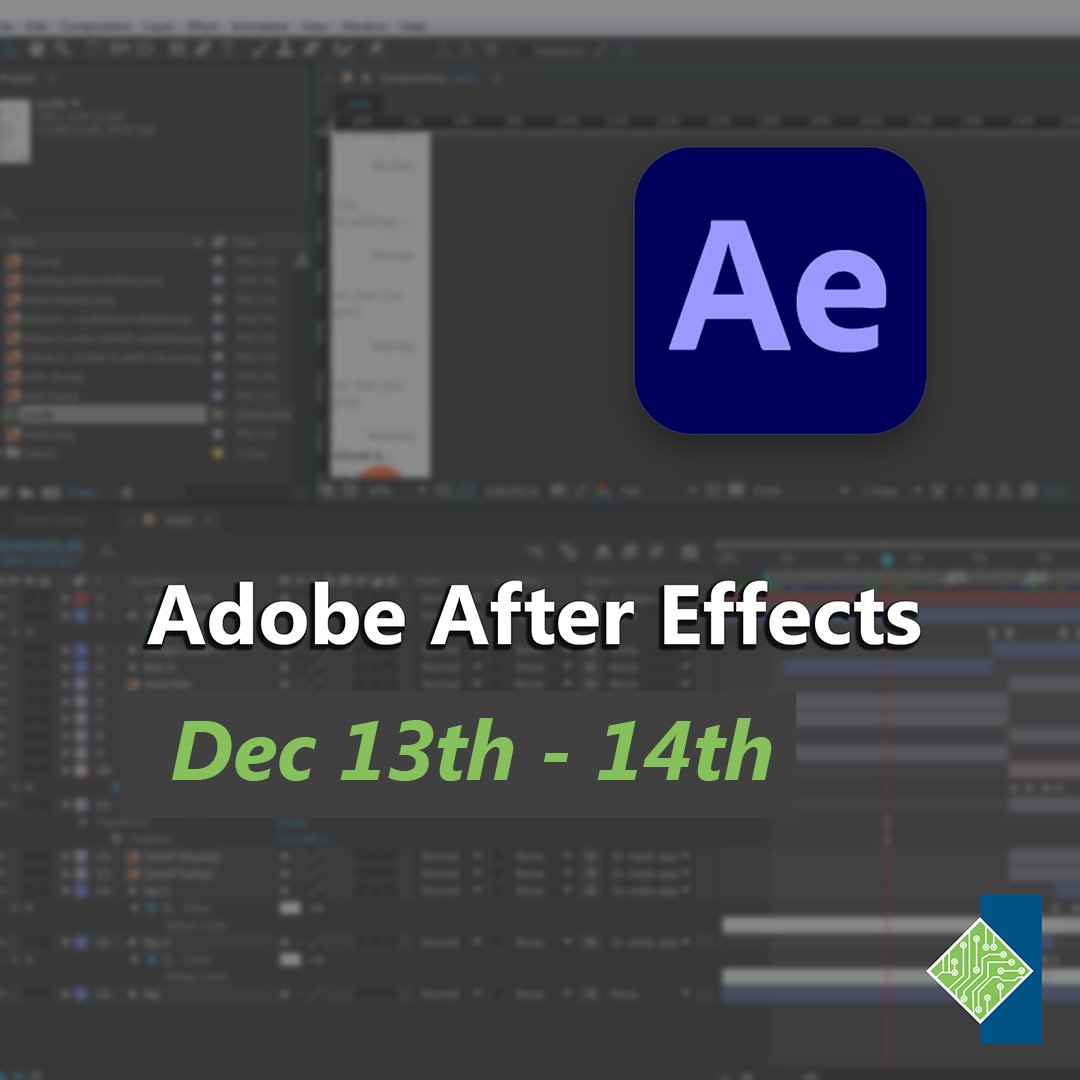 tcworkshop's tweet image. Calling all Digital Designers! 🎨✨ Master the art of motion graphics with Adobe After Effects CC. Unleash your creativity for film, video, web, and mobile devices! 🚀💻 
Register here: tcworkshop.com/pages/course-d…

#GraphicDesign #WebDesign #AfterEffectsCC
