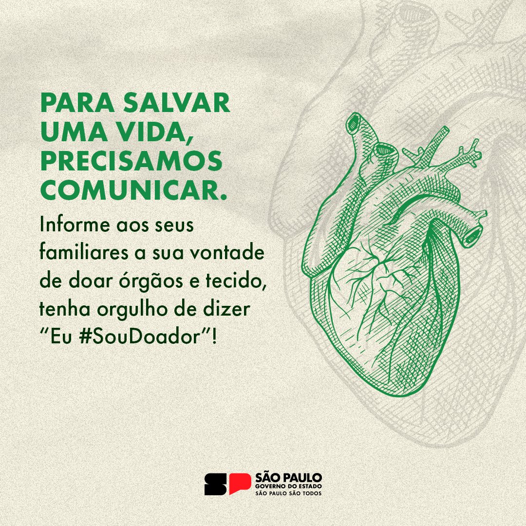 spsaude_'s tweet image. Em 2023, registramos crescimento de 11,73% no número de doadores em SP.

Para continuar aumentando é necessário conversar cada vez mais sobre o assunto ​💚

Comunique seu desejo de doar órgãos e tecido e tenha orgulho de dizer “Eu #SouDoador”!

#SaudeGovSP #Transplante