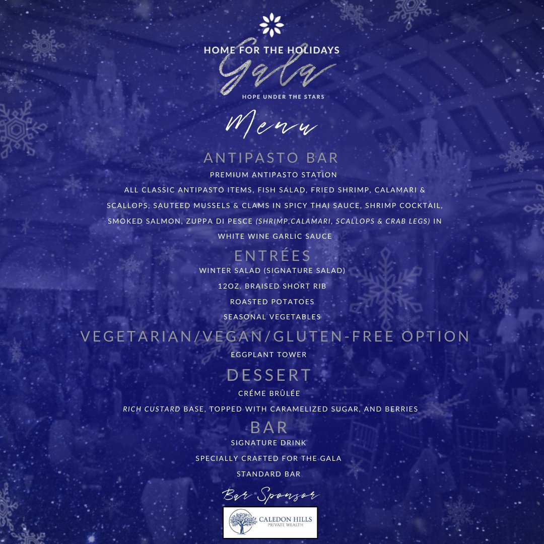 ✨Get ready to embark on a taste adventure at #CCSGala23 on Dec 1st!  From our premium Antipasto Bar that'll tease your taste buds to extravagant entrées that redefine deliciousness, you don't want to miss out! Purchase your tickets before they're gone: ow.ly/cxax50Q6tZz