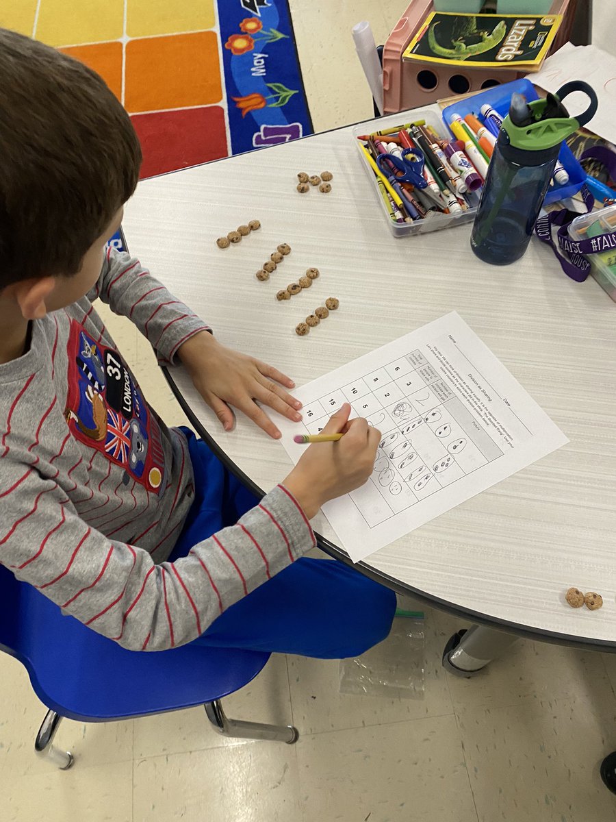 Branson2nd's tweet photo. Learning about division using cookies. Yum!!!! 🍪 https://t.co/Lqv3RkNLAP
