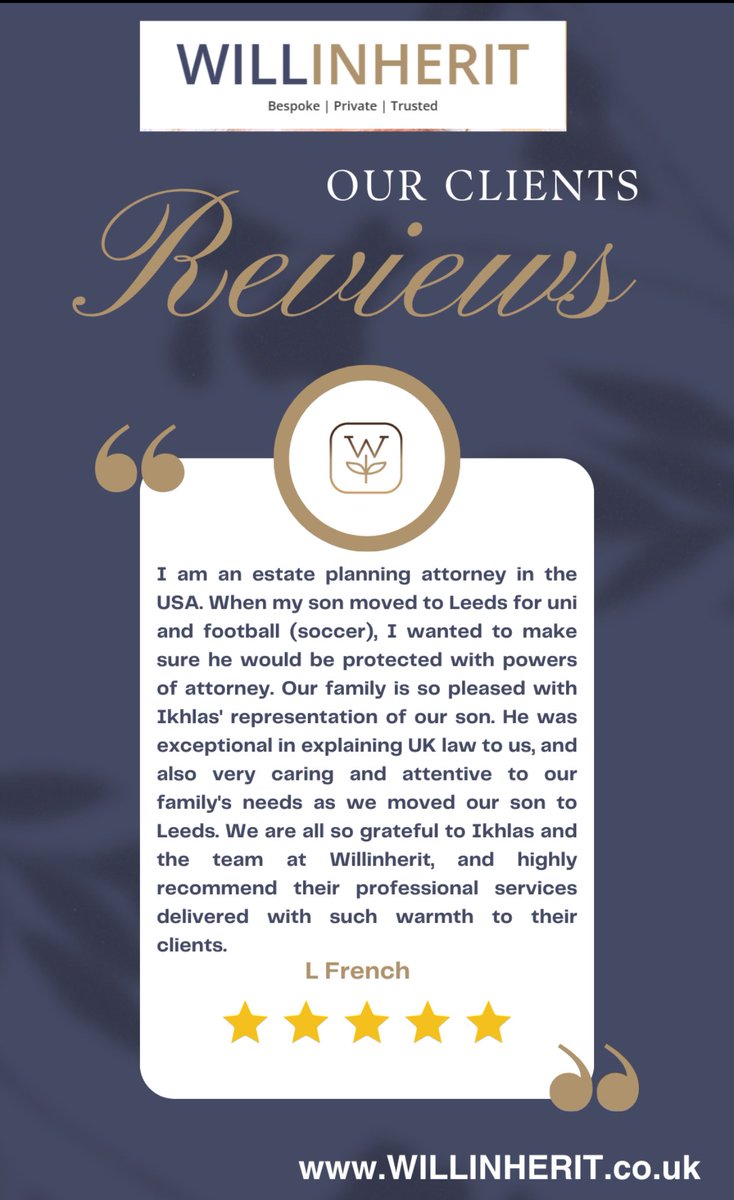 Happy to share a glowing ⭐⭐⭐⭐⭐ Google review from another satisfied client! 

Kind words inspire us 🙌 

#ClientAppreciation #FiveStarFriday #Willinherit