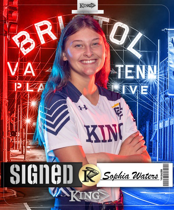 King University Softball (@kingu_softball) on Twitter photo Time to welcome 2023 Division 1 Class 4A State Champion to Bristol 🤩
Officially official, <a href="/sophiawaters__/">Sophia Waters</a> ✍️
Welcome to the Tornado Family 🌪️
🏡 Mount Juliet, TN
🥎 P/ UTL
🏫 Green Hill High School
#hUmanFirst x #KingPride Time to welcome 2023 Division 1 Class 4A State Champion to Bristol 🤩
Officially official, <a href="/sophiawaters__/">Sophia Waters</a> ✍️
Welcome to the Tornado Family 🌪️
🏡 Mount Juliet, TN
🥎 P/ UTL
🏫 Green Hill High School
#hUmanFirst x #KingPride