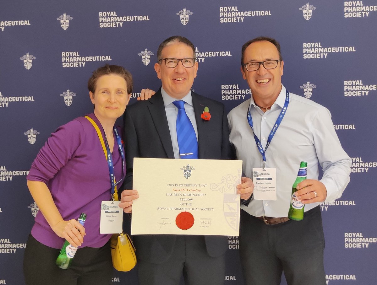 Massive congratulations to Nigel Gooding  on recieving his Royal pharmaceutical Society fellowship. Thanks for your amazing leadership as chair of NPPG 
<a href="/PortmanBlueBoy/">Nigel Gooding</a>
<a href="/EditorNPPG/">NPPG</a>