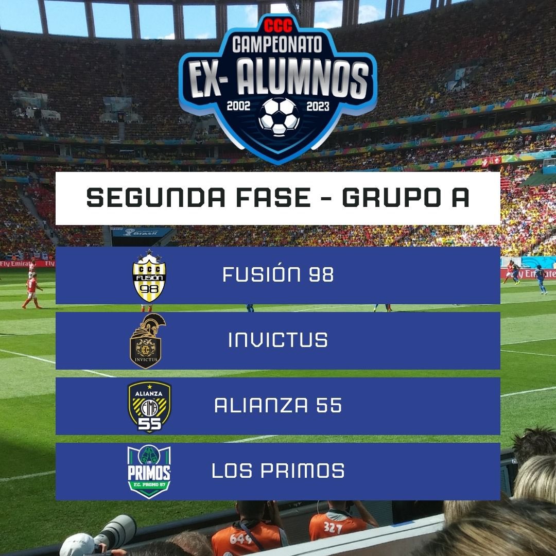 AlcoholemiaFC's tweet image. Terminada la primera fase de grupos Categoría #SuperMaster así quedan los grupos para la 2da fase.

#AlcoholemiaFC en el #GrupoB 

#Campeonato2023
#ExAlumnosCCC ⚽️🏃🏻‍♂️🏆🥇
#AlcoholemiaFC2023
#ColegioCristobalColon
#Promo56 #AdSupernaIntenti
#Guayaquil #Ecuador 🇪🇨