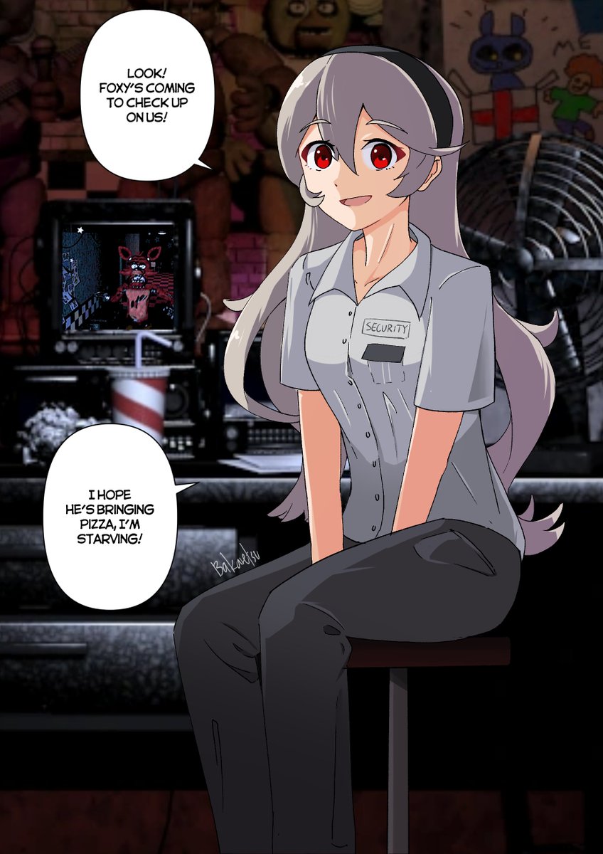 TheBakaretsu's tweet photo. POV: you are playing FNAF with Corrin, who has never beaten night 2 #FireEmblem https://t.co/9v2bHdgpzg