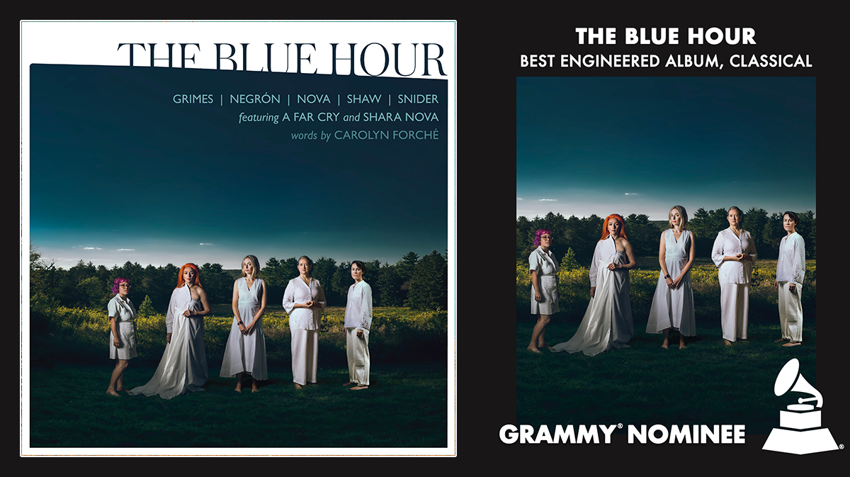 @Thomas_ades @LAPhil @GustavoDudamel @darcyjamesargue @_JuliaBullock @RhiannonGiddens @cecilesalvant @mollytuttle Congratulations to Rachel Grimes, @angelicamnegron, @MyBrightestDmnd, @caroshawmusic, @sksnider, @afarcrymusic on the Best Engineered Album, Classical, #GRAMMYs nomination for ‘The Blue Hour’! thebluehour.lnk.to/album