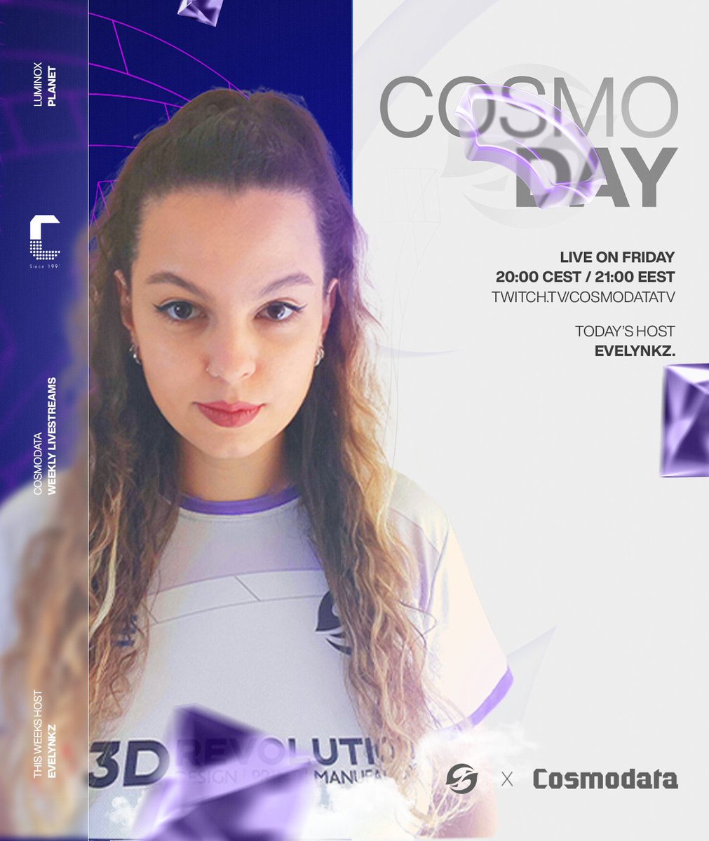 Cosmodata day with @evelynkz_ Join now: 📺twitch.tv/cosmodatatv @cosmodata