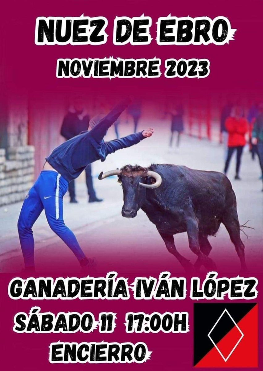 NUEZ DE EBRO (ZARAGOZA)

Sábado 11 de noviembre, 17h ENCIERRO. Ganadería Iván López.
