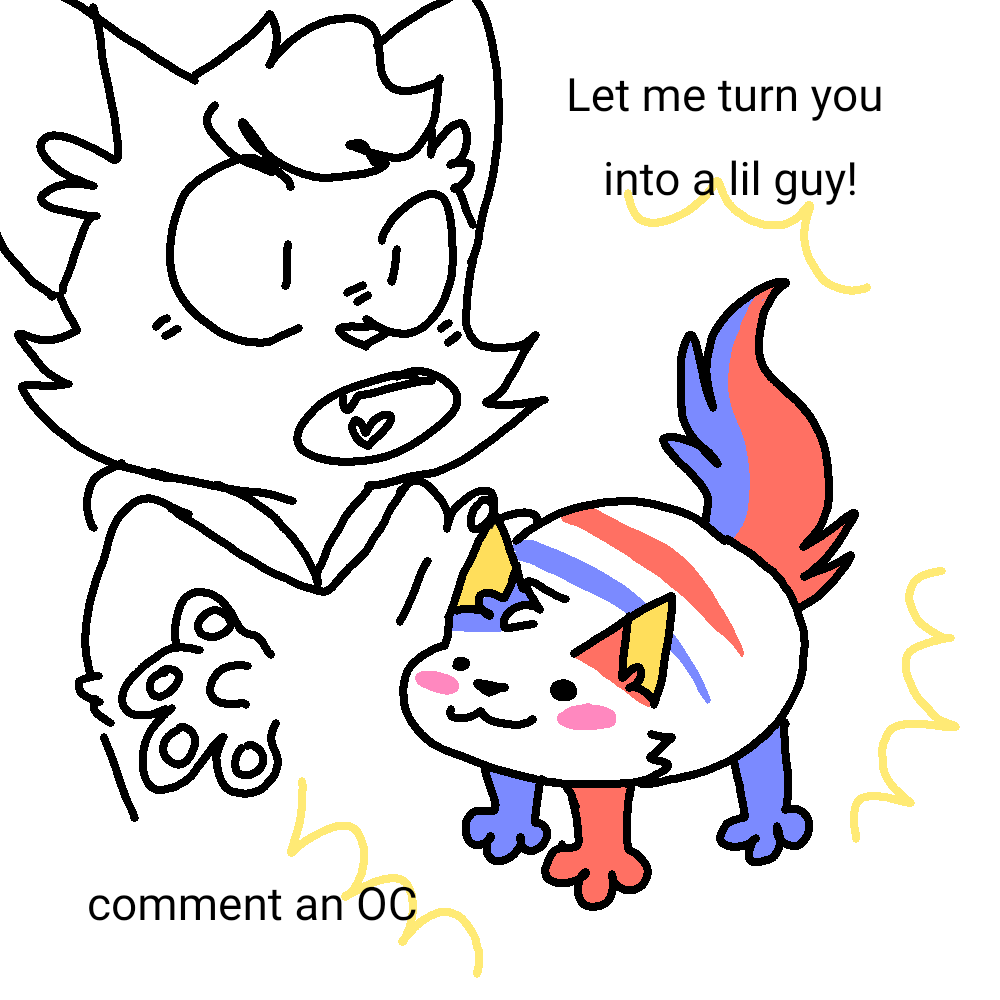 Gubsubmarine's tweet photo. Let me draw you as a lil guy!!! https://t.co/51PzZ6Yeyn