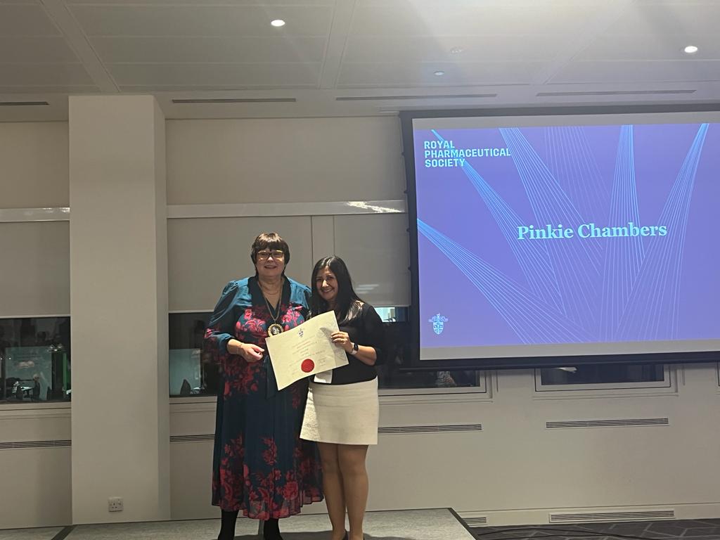 Congratulations @PinkieChambers @rpharms fellow #RPSConf23