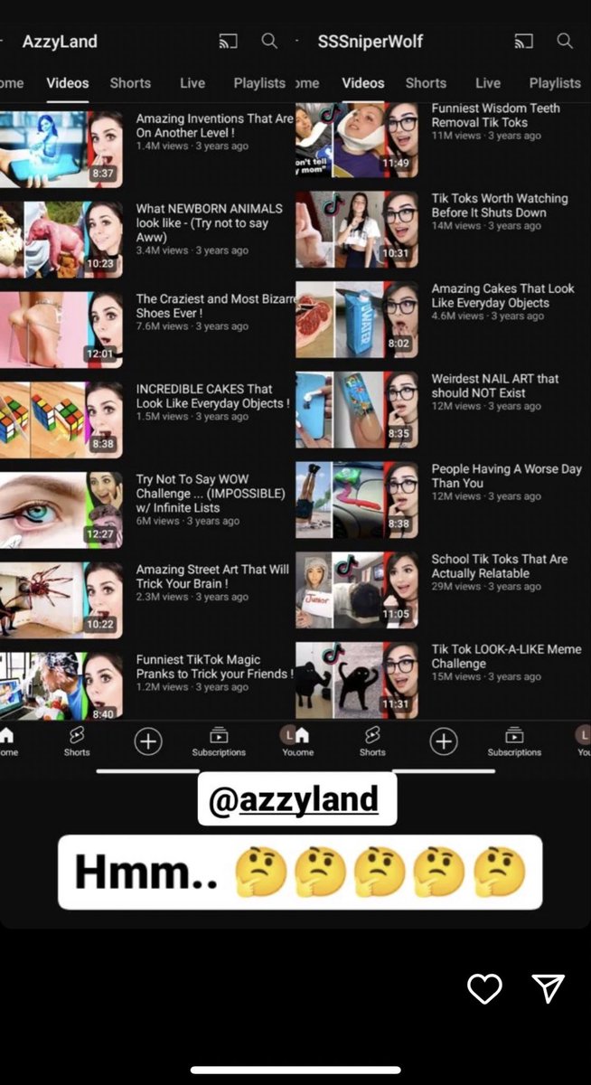 sssniperwolf's tweet photo. The fact that you can just go on a video and LIE about everything is insane to me. https://t.co/Vgfwdqm4Sf