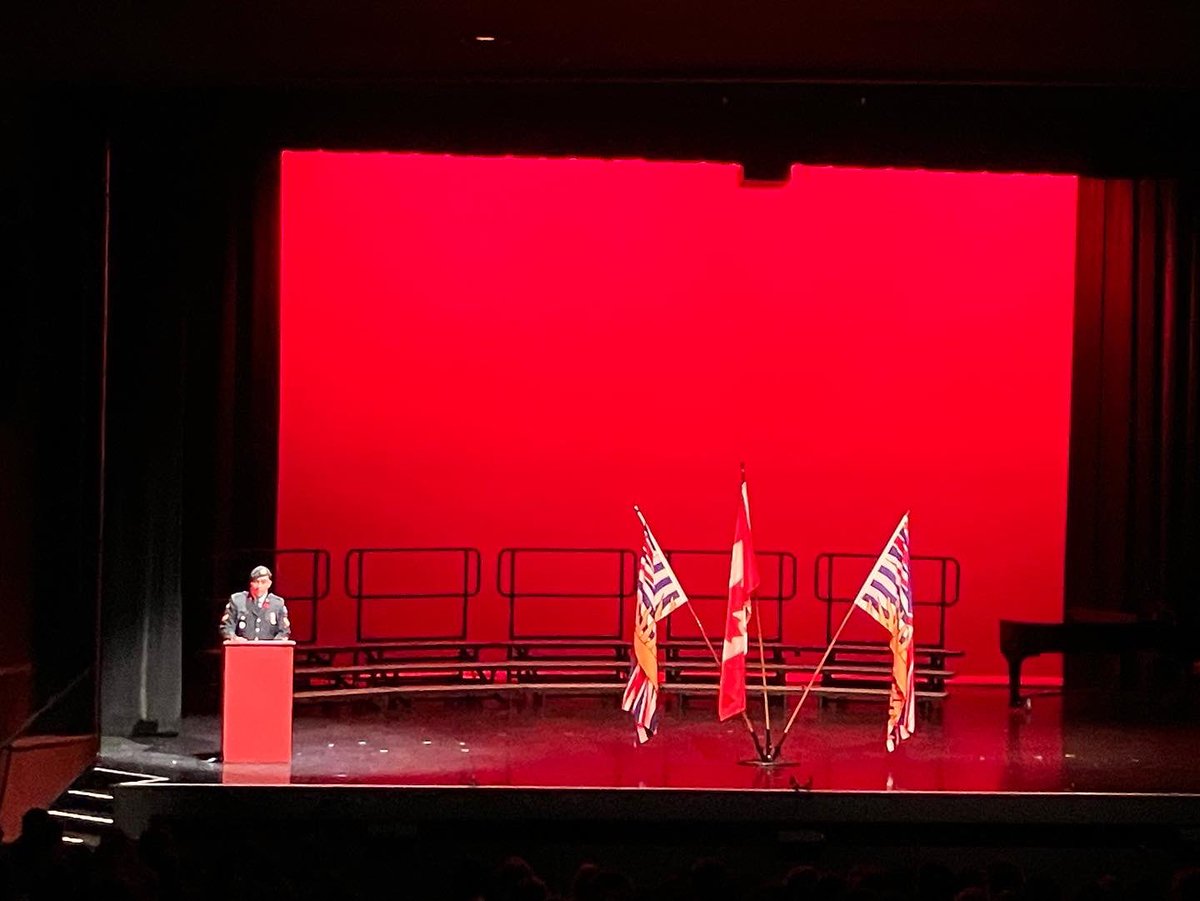 Thank you to everyone who worked to create a meaningful Remembrance Day assembly this morning