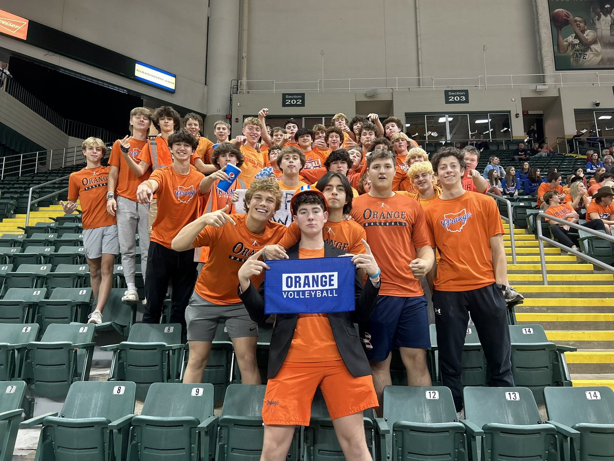 Orange Baseball (@oobaseball) on Twitter photo Baseball rolling DEEP at the <a href="/Orangevball/">Orange Volleyball</a> State Semi game.
#OrangeBaseball | #ICCU Baseball rolling DEEP at the <a href="/Orangevball/">Orange Volleyball</a> State Semi game.
#OrangeBaseball | #ICCU