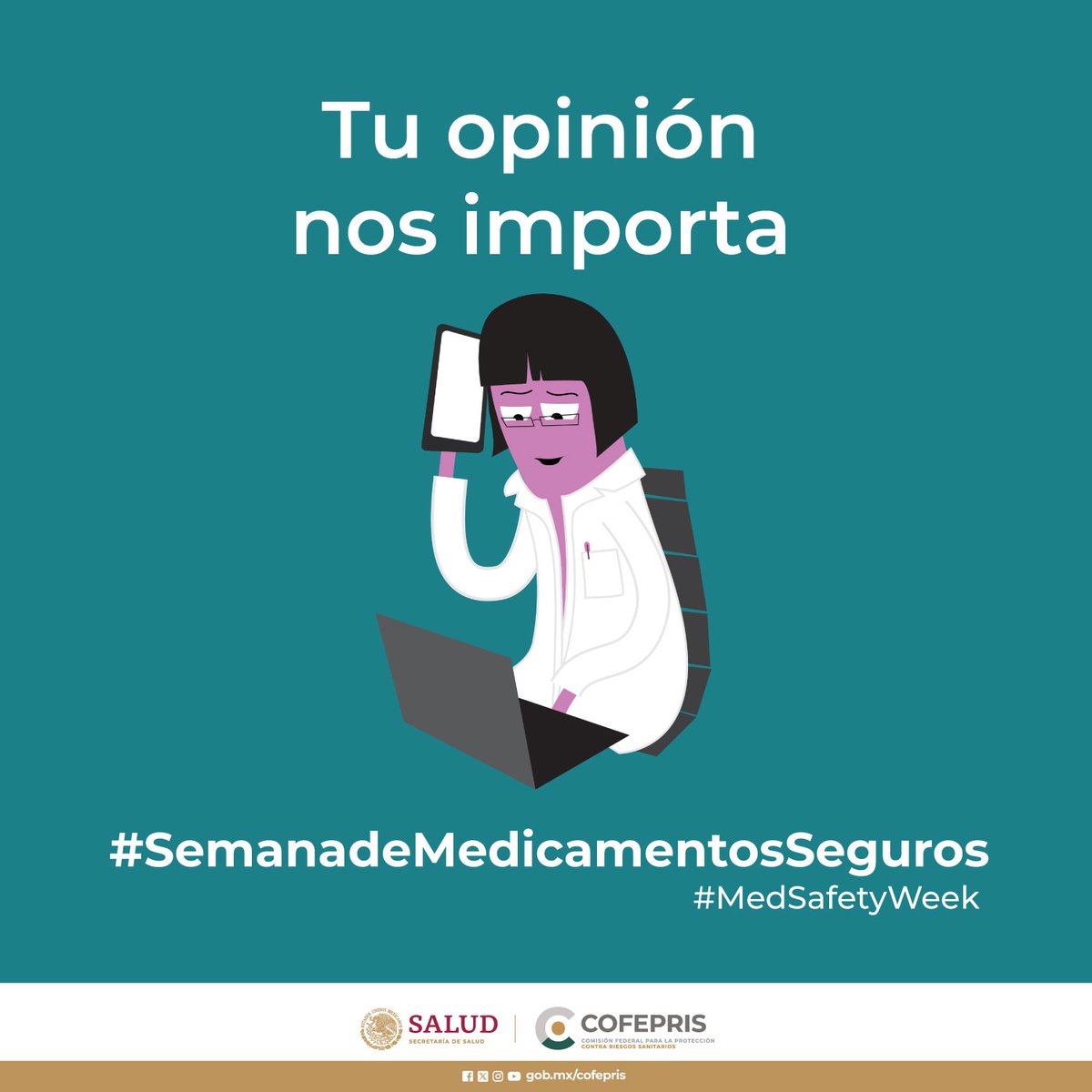 HospitalJuarezM's tweet image. Te invitamos a contestar la encuesta sobre la #SemanadeMedicamentosSeguros #Farmacovigilancia #eReporting Participa en la siguiente liga: 
encuestas.cofepris.gob.mx/limesurvey/ind…