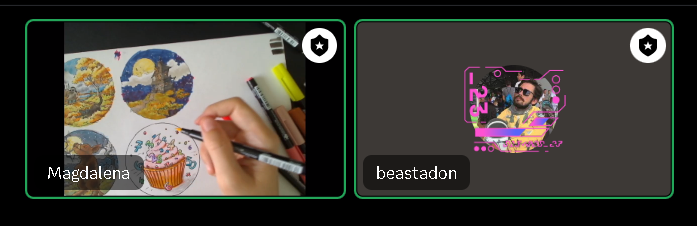 yeysus's tweet photo. If you are a #NFT #Web3📷📷 artist join us NOW for the @poapathon community call w @komosotweets
@beastadon @yalexis @TheBenMeadows 
and get an AWESOME #POAP @poapxyz @Luvlee17NFT
@NoFunTokenArt @YolantisETH @0xKaroShow
https://t.co/V8jmqtE4fB and watch Magdalena drawing live https://t.co/Kf6OkM3zPh