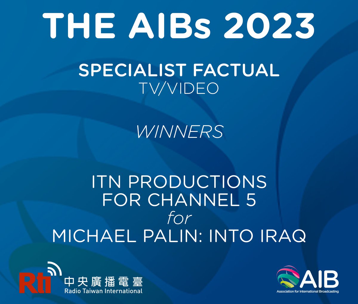 theaibstv's tweet image. Congratulations to Specialist Factual winners @ITNProductions for @channel5_tv #aibs2023