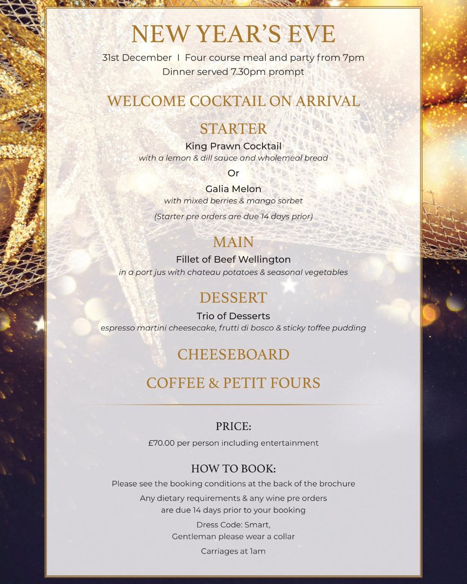 Don’t miss out, book now for our Christmas Events! Only limited spaces available!🎄
 
Call us now on 01427 613088, option 1 or email info@thonockpark.co.uk to book.

For our party nights and New Years Eve you can now book online by clicking here: thonockpark.co.uk/meetings-event…