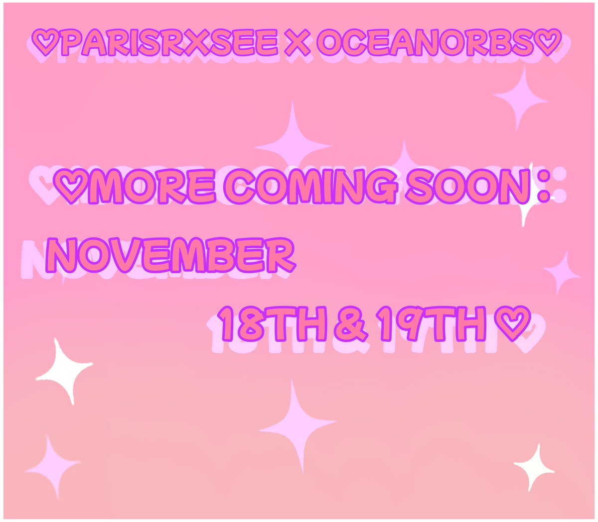 halfway till my bday 🥳 somthing rlly cool is coming to the parisrxsee x oceanorbs collection next weekend too 🫶🏾🫶🏾🩷🩷 save ur robux n stay tuned 💜