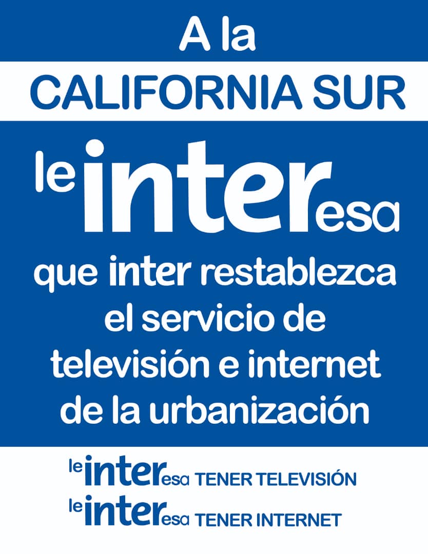 NovatosdelM's tweet image. #intercliente 
Así es como Inter tiene a la California Sur sin Servicio casi un mes. Vergüenza