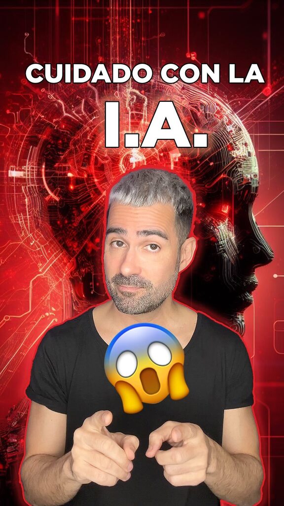 CUIDADO CON LA IA 😱

Puede parecer una broma, pero no lo es. Las puertas que se abren son tan grandes como el peligro que conllevan. En este vídeo el guión ha sido escrito por una IA, la portada ha sido diseñada por una IA, la música que suena de fon… instagr.am/reel/Czeh3DaMy…