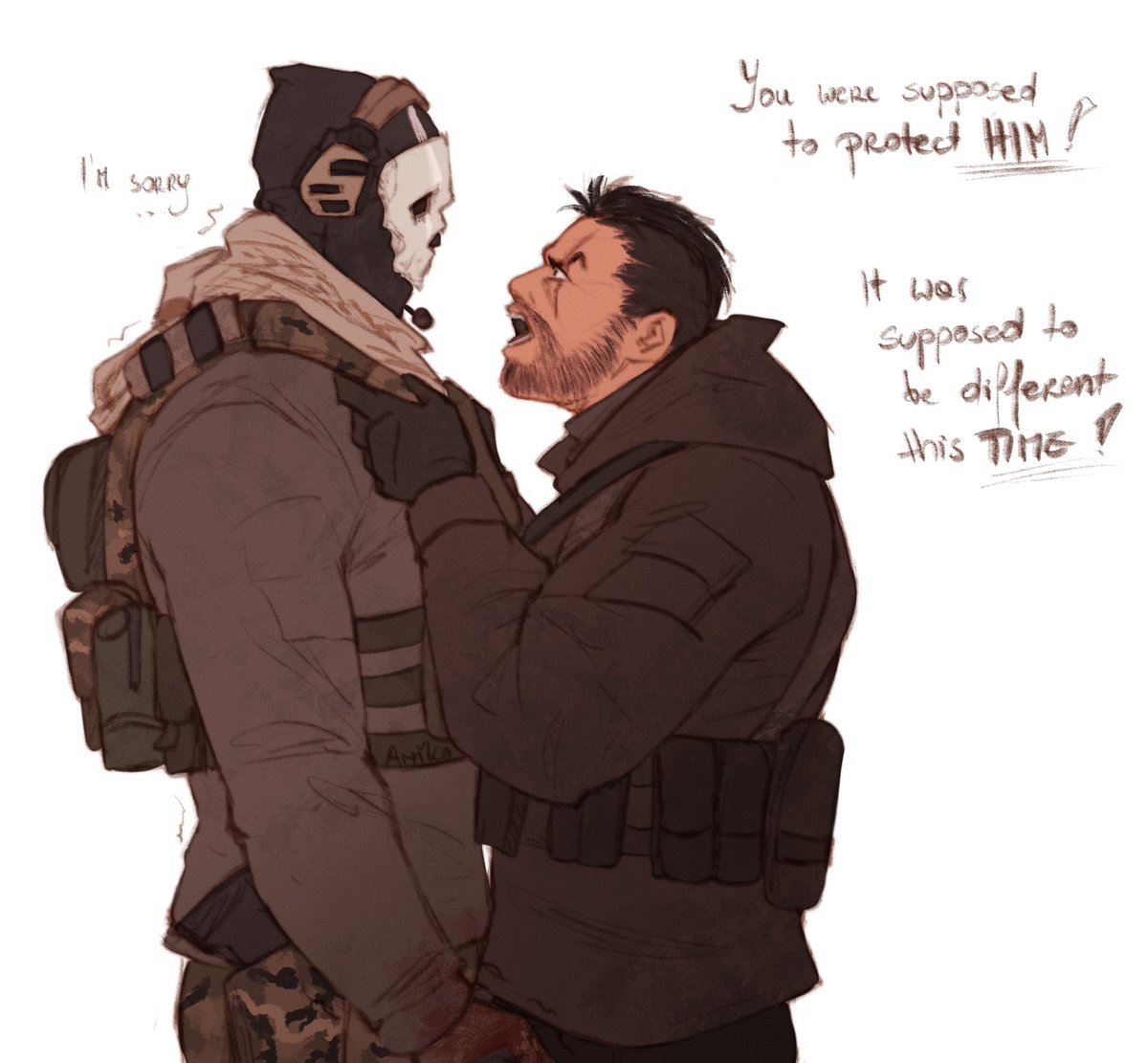 AmikoRoyAi's tweet photo. ⚠️ MW3 spoilers

Some 09 and 22 angst 

#ghostsoap #soapghost #callofduty #MWIII https://t.co/875RteVPfw
