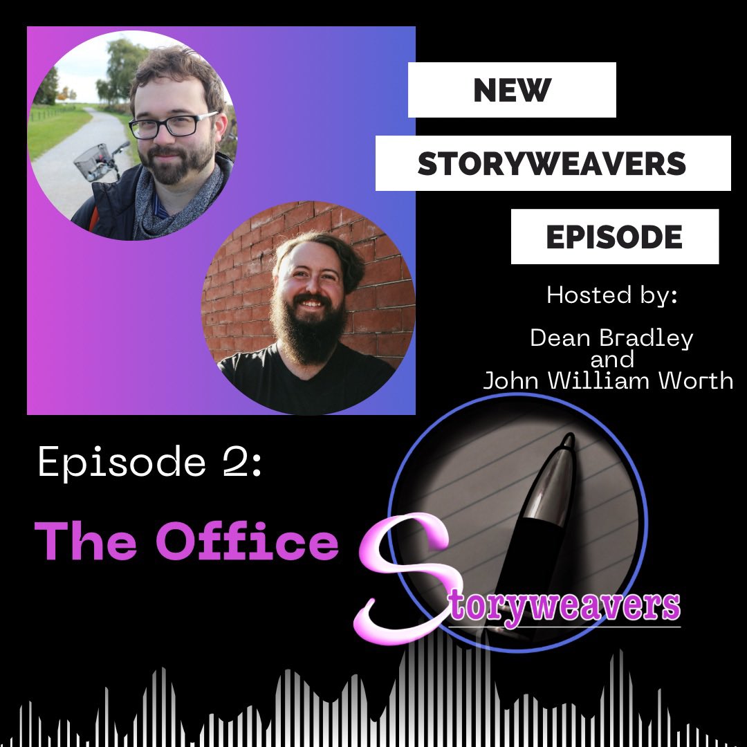 The_Worthy_1's tweet photo. The latest episode of the Storyweavers podcast is out now! It covers television and specifically “The Office!” Links below in the comments. https://t.co/dmxRf4YtU4
