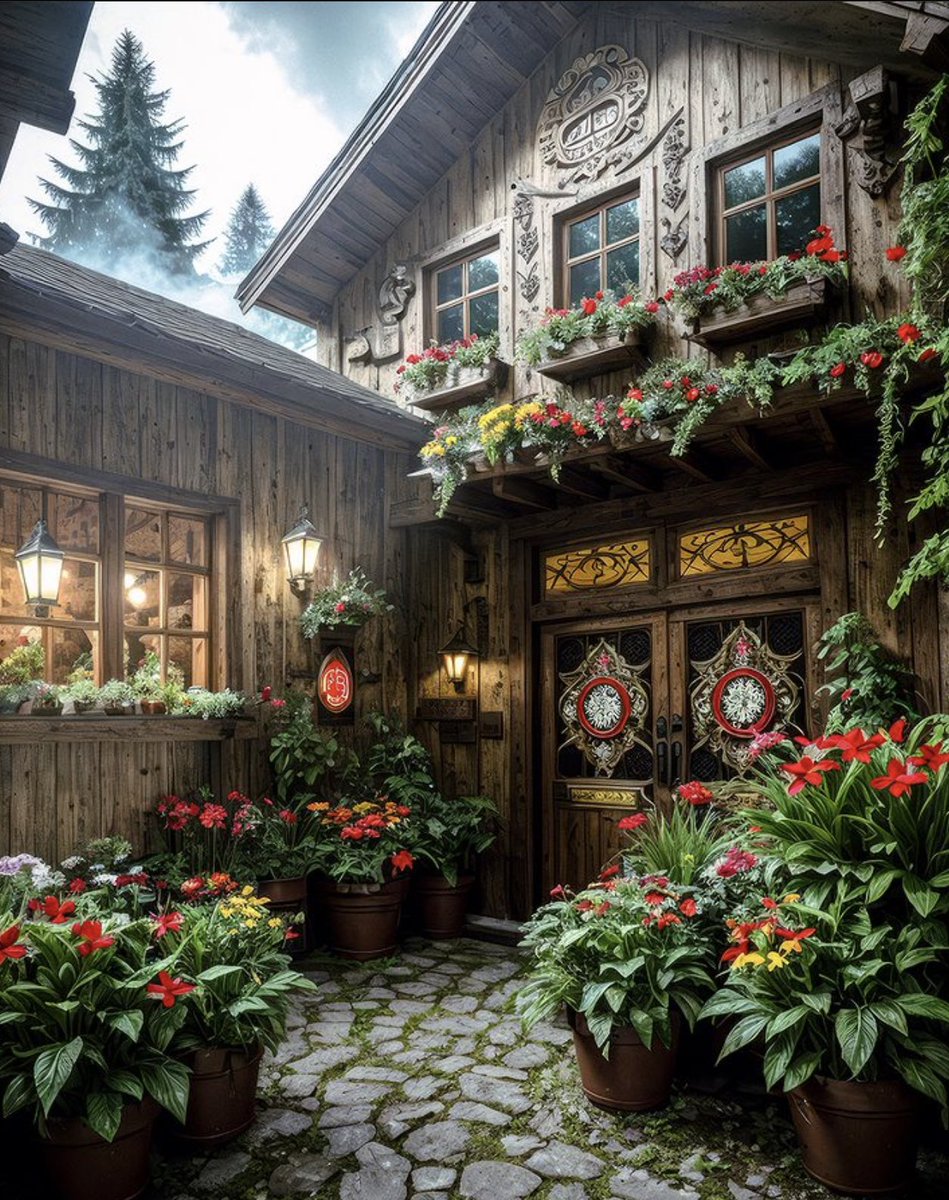 ValentyneDreams's tweet photo. A gorgeous rustic chalet to brighten up your day. https://t.co/PpMVFgjHU4