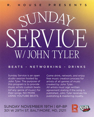 Calling all artists! I’m producing free beats for the community of every genre of music. Pull up if you’re in need of custom music production. If you’re not a artist we encourage you to vibe with us!