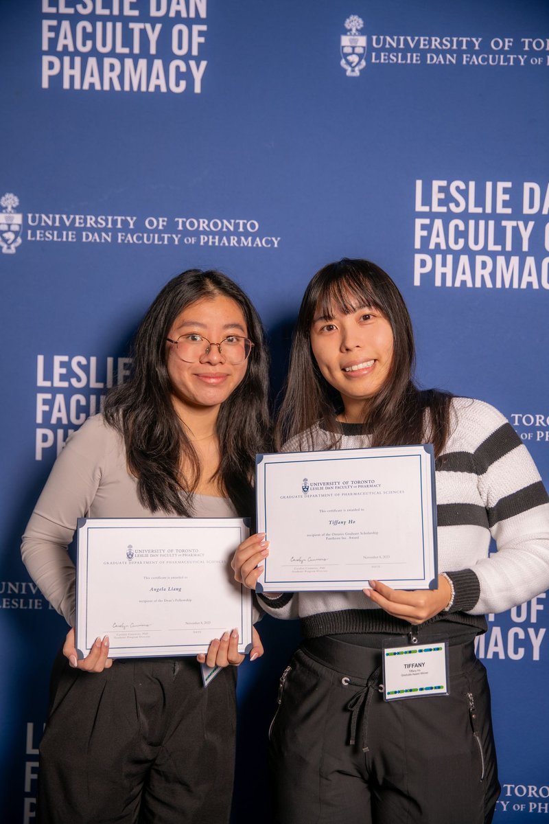 Gang Zheng Lab (@ganglabstyle) on Twitter photo This week, <a href="/UofTPharmacy/">Leslie Dan Faculty of Pharmacy</a> celebrated their students and faculty that won awards this year, including Zheng lab members <a href="/TiffanyHo_/">Tiffany Ho</a> and Angela Liang! Congrats 🎉🎉 This week, <a href="/UofTPharmacy/">Leslie Dan Faculty of Pharmacy</a> celebrated their students and faculty that won awards this year, including Zheng lab members <a href="/TiffanyHo_/">Tiffany Ho</a> and Angela Liang! Congrats 🎉🎉