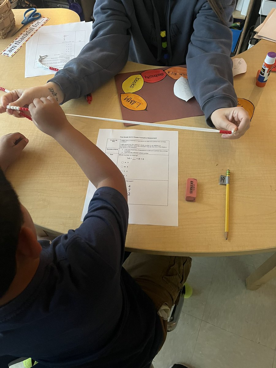scarp0623's tweet photo. Beaded Number Line with the district cluster formative assessment!! Such a great way of helping kids process their thinking! #leadforresults https://t.co/xadH6WgCW8