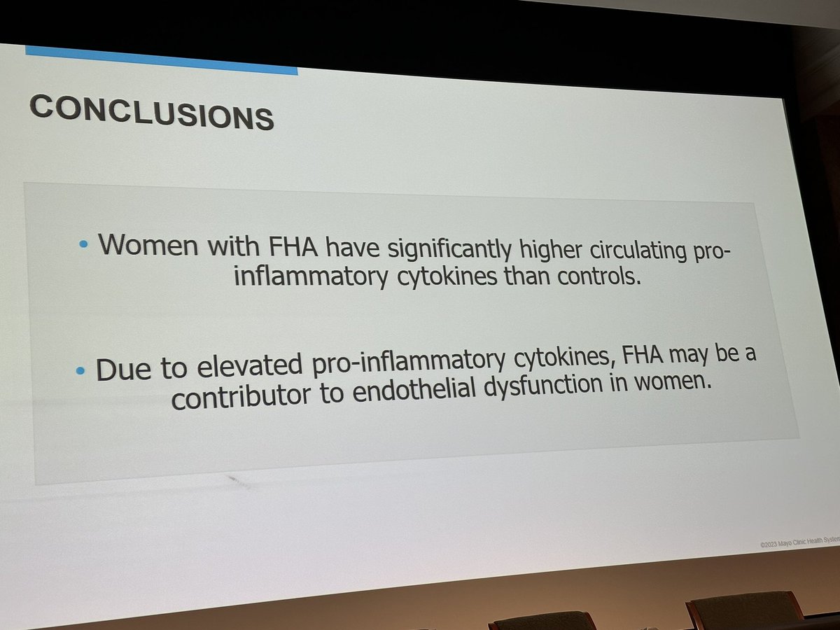 Another proud mentor moment as @Mariamsaadedine presents our research results on immune cytokines and #funtionalhypothalamicamenorrhea at 7th Annual Women’s Health Research Symposium @MayoClinic @MayoGIMFL @WHMayoClinic @StephFaubionMD