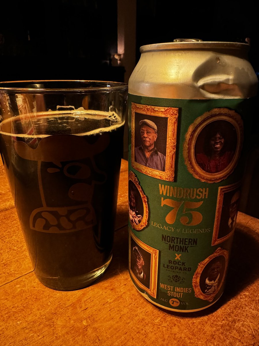 nickybates's tweet photo. @staceyayeh Such a good stout! 🙌🏼🍺 @rockleopardbrew (excuse the dented can! 😆) https://t.co/vvxv6Rls9H