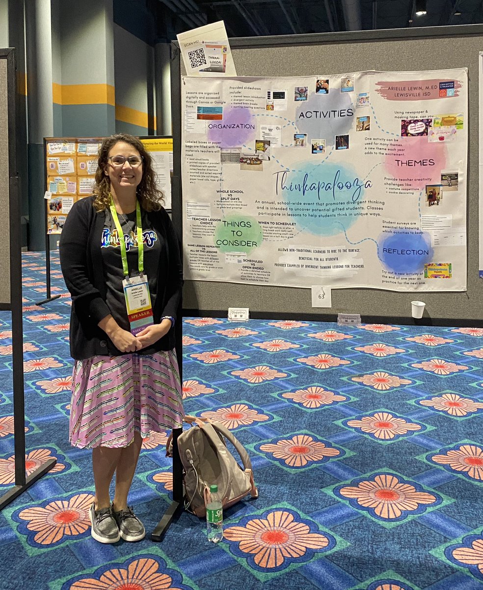 LewinLearners's tweet photo. Really honored to represent @LewisvilleISD, @CastleHillsES  and @LISD_GT at #NAGC23 with my poster session about #Thinkapalooza. https://t.co/yH4oDbMVSZ