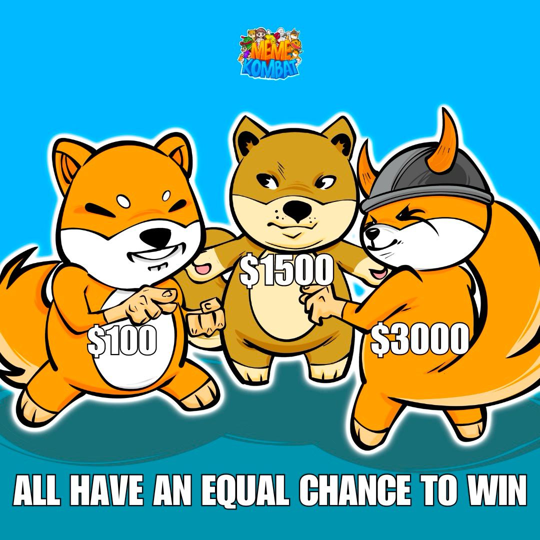 Meme_Kombat's tweet image. In case you were living under a rock, any $100 purchase of $MK before we hit $1.5 million in presale will be entered into the 5000 USDT giveaway we're running💸