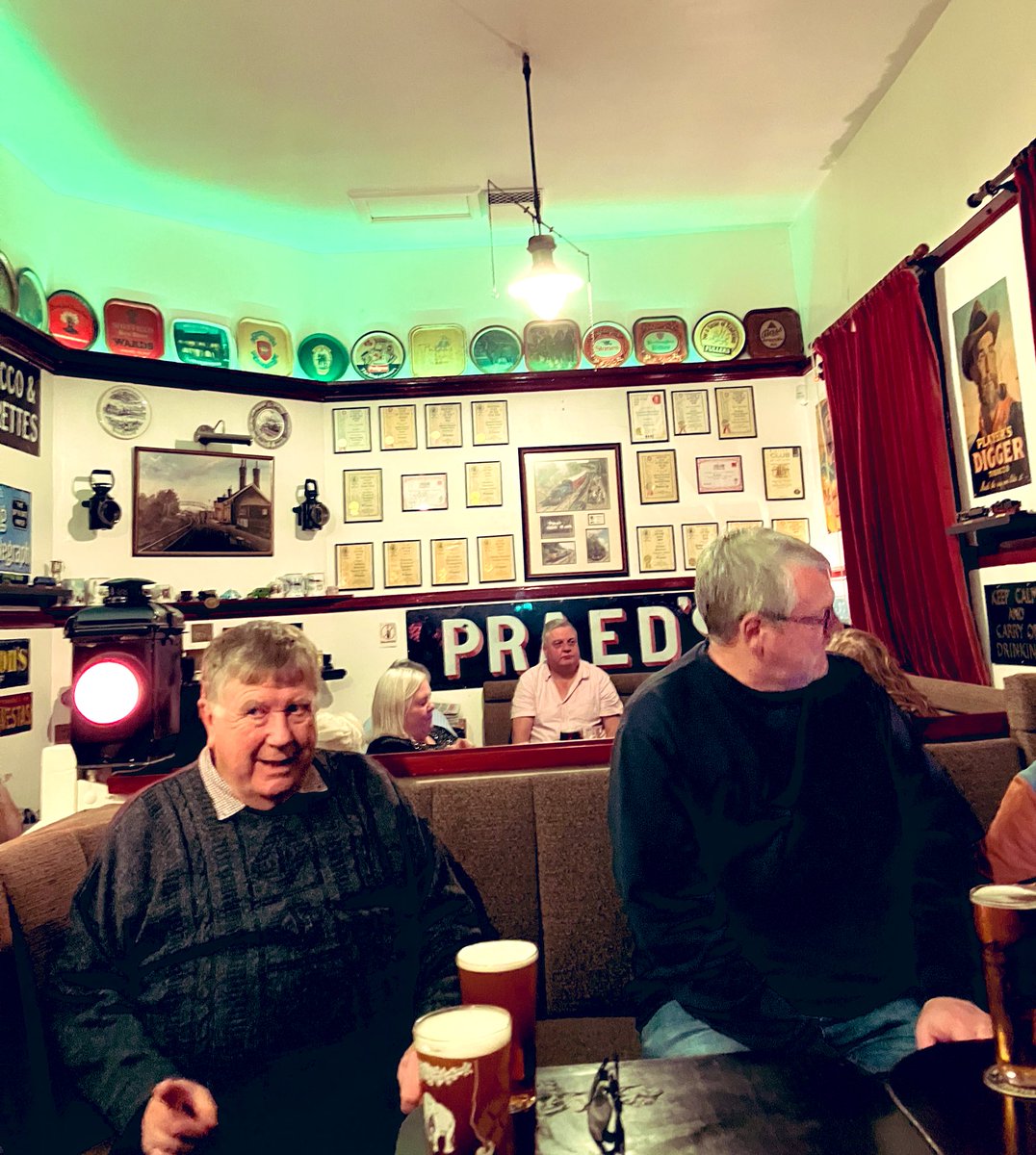 Pub 2528, Rushden Historical Transport Society & Goods Shed, Rushden.  Quality establishment with the grumpiest #PubCat ever, Thomas.  Actually tried to punch me when I walked back in from loo.  Lovely couple let me sit with them, they have a hipster daughter and bladder sympathy