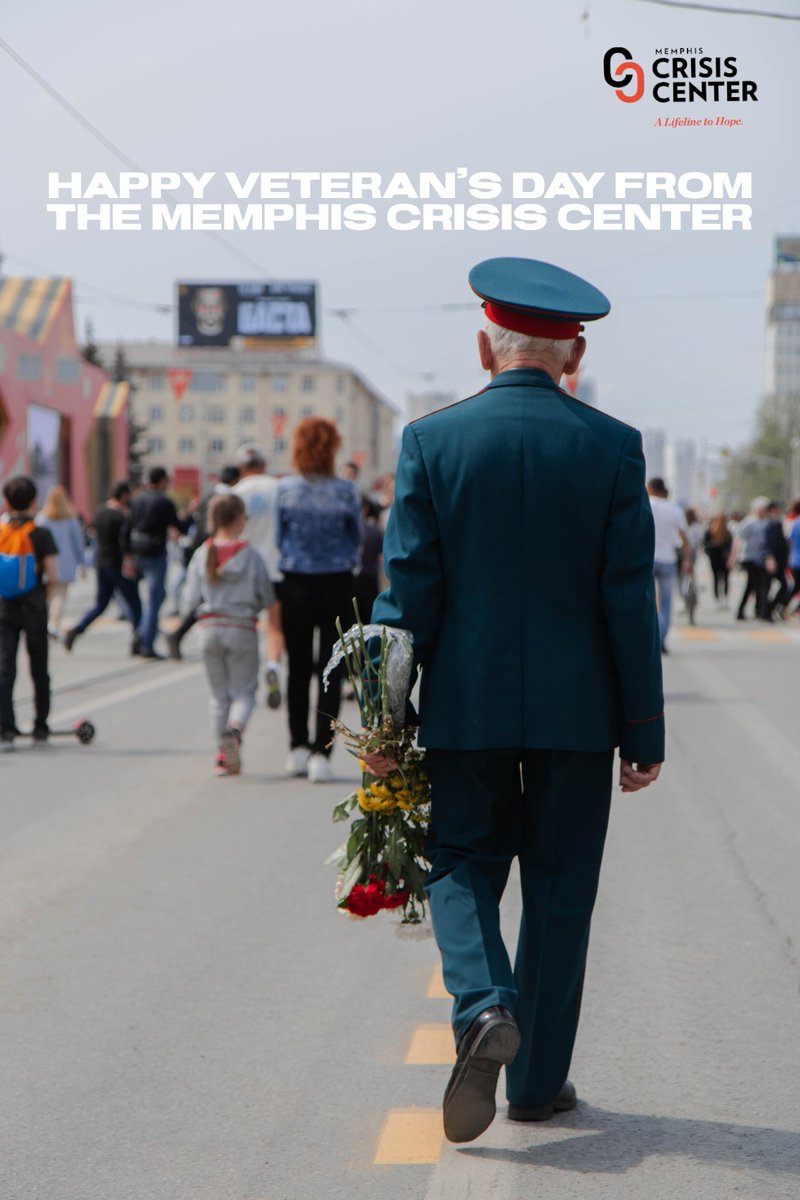 Veterans have long faced mental-health crisis, and Memphis Crisis Center specializes in veteran support. If you’re a veteran or know one that’s in need of resources or simply a compassionate person to speak with, call us at 901CRISIS7 or 988. #memphis #veteransuicideawareness