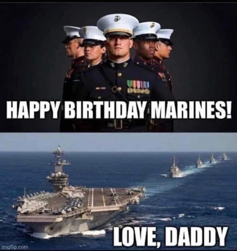 Happy birthday marines 😂😘