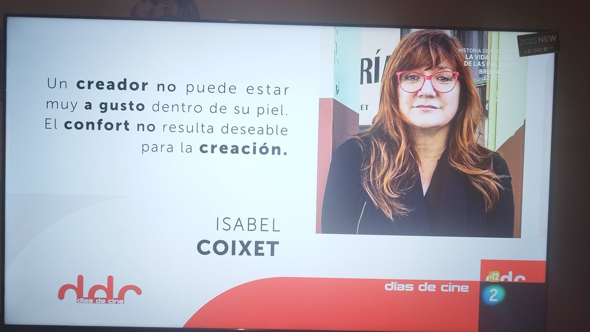 La verdad que adoro las frases que nos regalan l@s amig@s de @DiasDeCine y por supuesto, adoro a @CoixetIsabel que no puede tener más razón. 'Un creador no puede estar muy a gusto dentro de su piel. El confort no resulta deseable para la creación' #IsabelCoixet @GerardoQuietMan