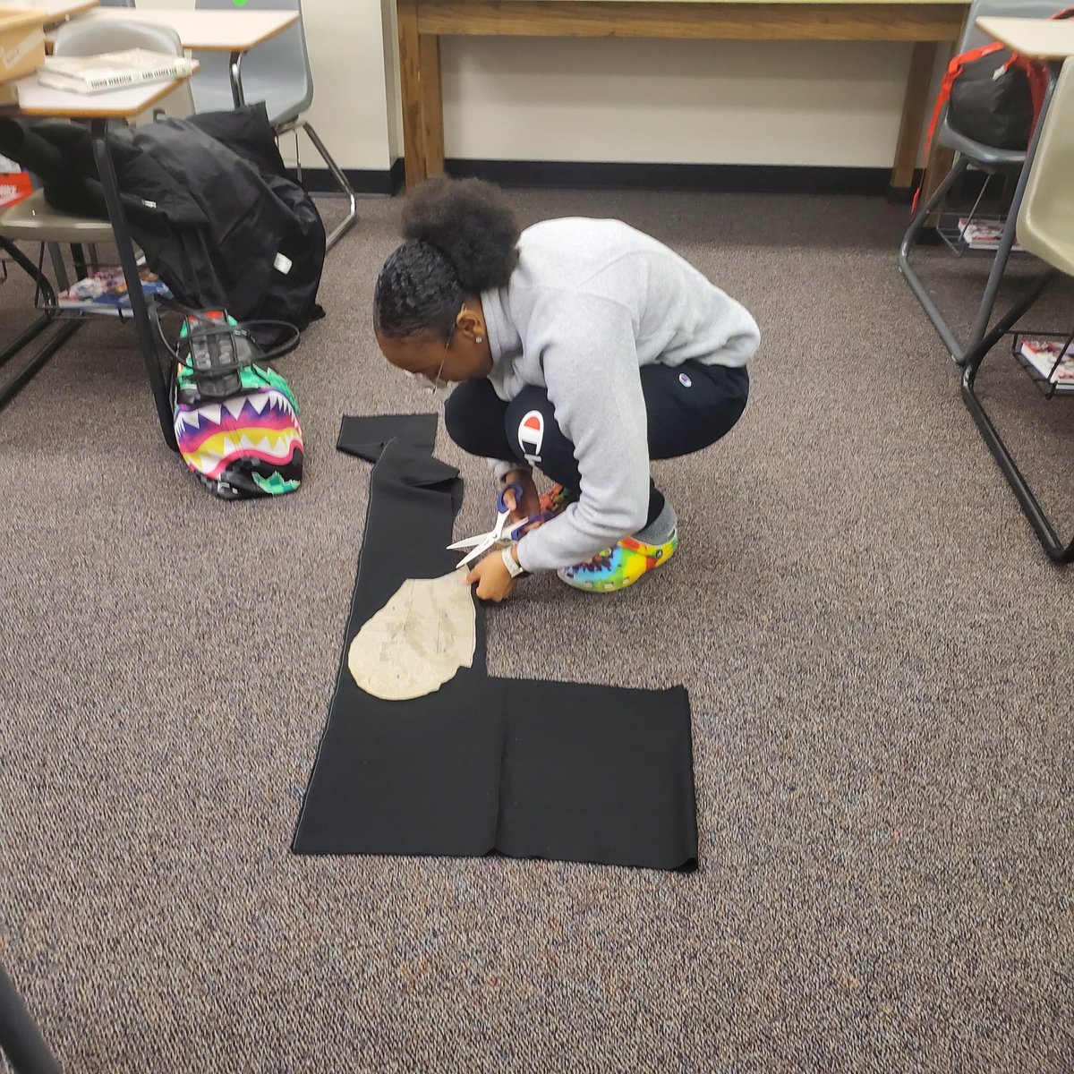 See yourself in our CTE-Clothing Construction Fashion course? We are more than just drawing &amp; sewing! Students are busy cutting, assembling, &amp; working on their  pajama projects w/all types of fabric they selected. @ScottWakeley <a href="/czar423/">Clinton J. Alexander</a> <a href="/HFHS59/">HF High School</a> <a href="/ISBEnews/">Illinois State Board of Education</a>
#WeAreHF
#CTE
#GotFashion