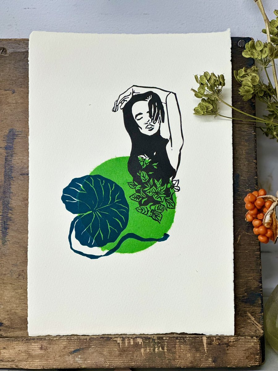 Sangeeta_Bha's tweet image. New Prints #linoprint #chinecolle