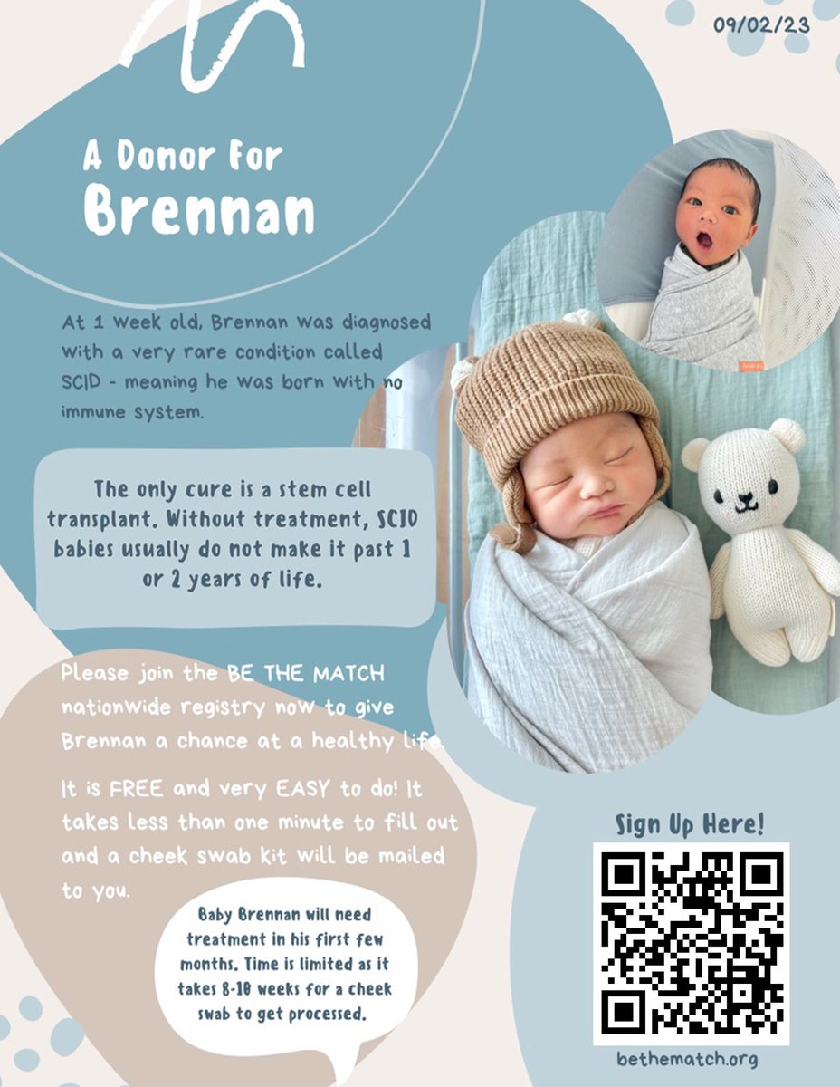 Baby Brennan is our first child and the love of our lives. He is our little angel and the heart of our family. He is only 1 month old and needs a stem cell transplant. If you are #Vietnamese like Brennan and want to join @bethematch Registry text BabyBrennan to 61474