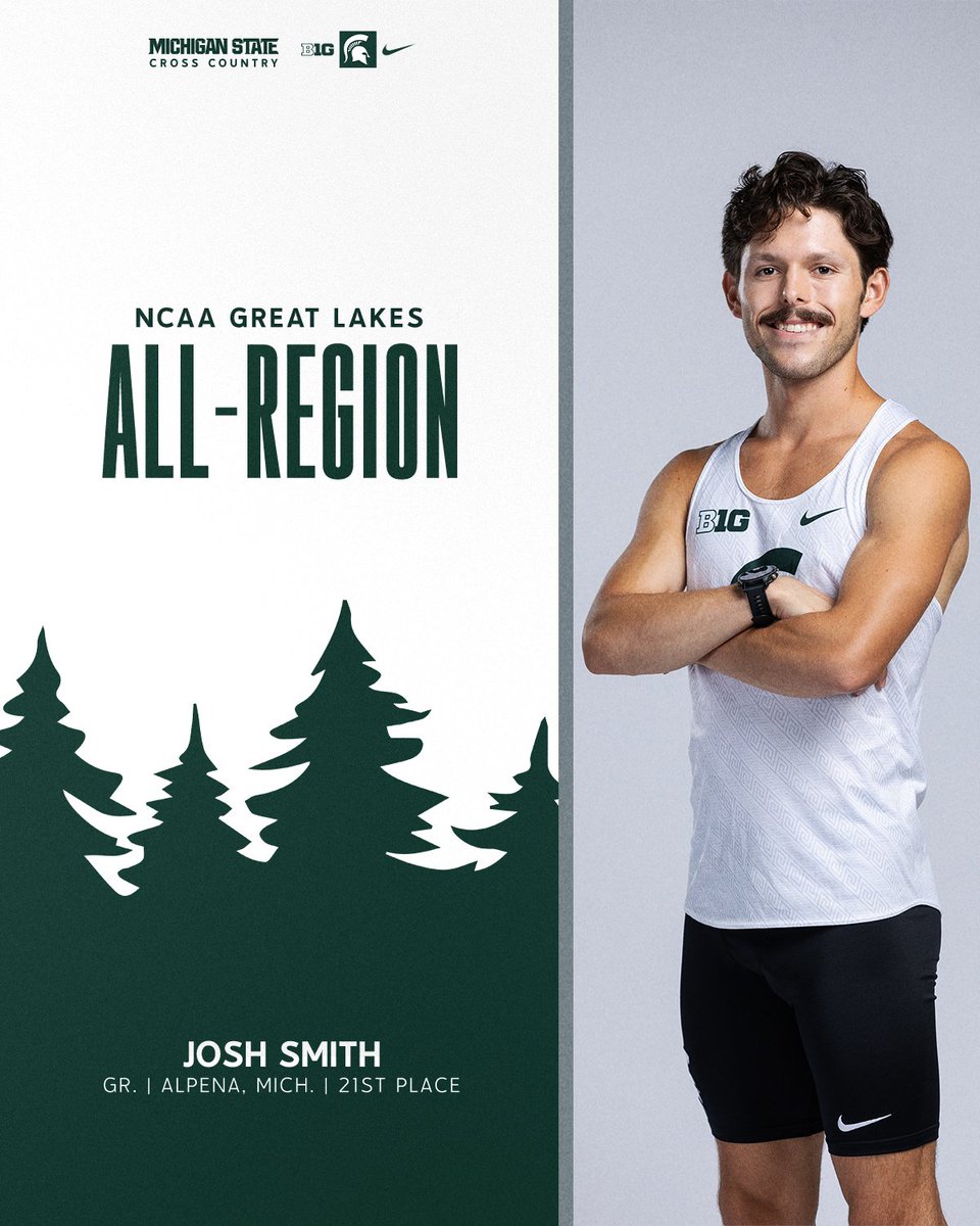 MSU_TFXC's tweet photo. Three Spartans claim Great Lakes All-Region behind strong races in Madison 🙌

#GoGreen https://t.co/pIEkkn4fs4