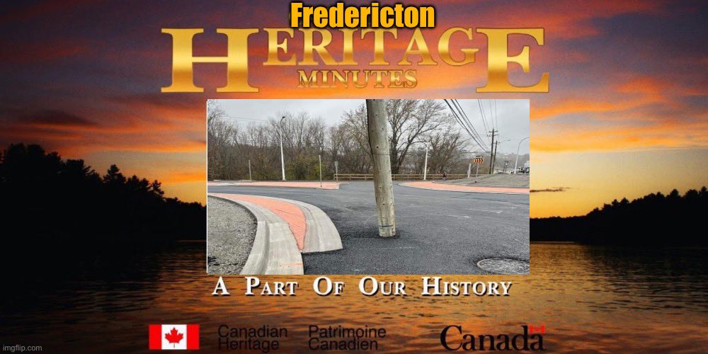 The Roundabout Pole. #Fredericton