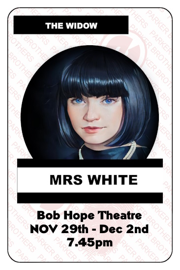 RoanCompany's tweet photo. Was it the wicked widow white? Get a CLUE at https://t.co/5W35WdziQG   Tickets are selling fast, get yours now! https://t.co/2Liw970QHR