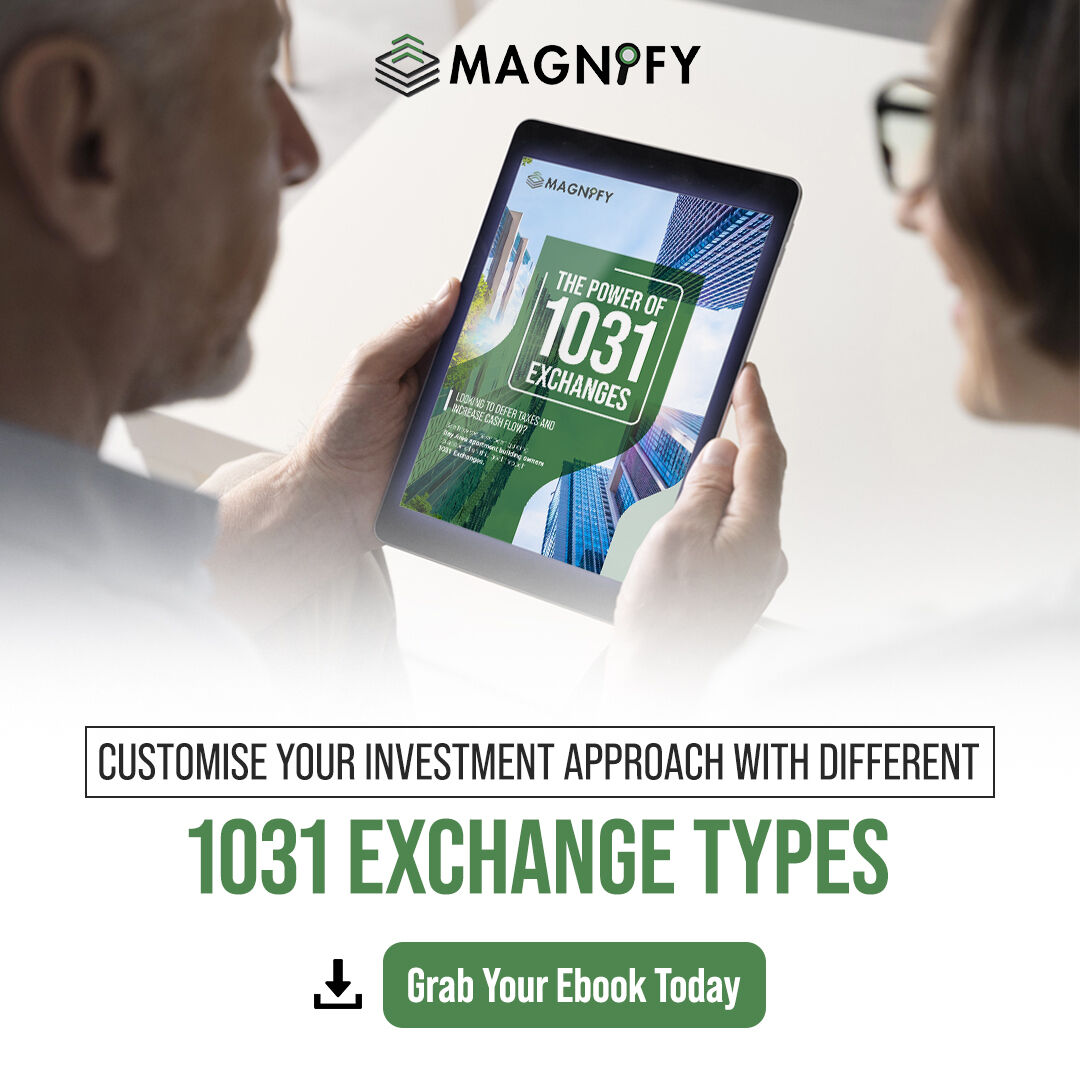 MagnifyEquity's tweet image. 📘 Ready to elevate your real estate game? Learn how to customize your investment approach with different 1031 exchange types! Our comprehensive eBook is your guide to navigating the world of real estate investments. 

magnifyequity.com/the-power-of-1… 

#RealEstateInvesting #1031Exchanges