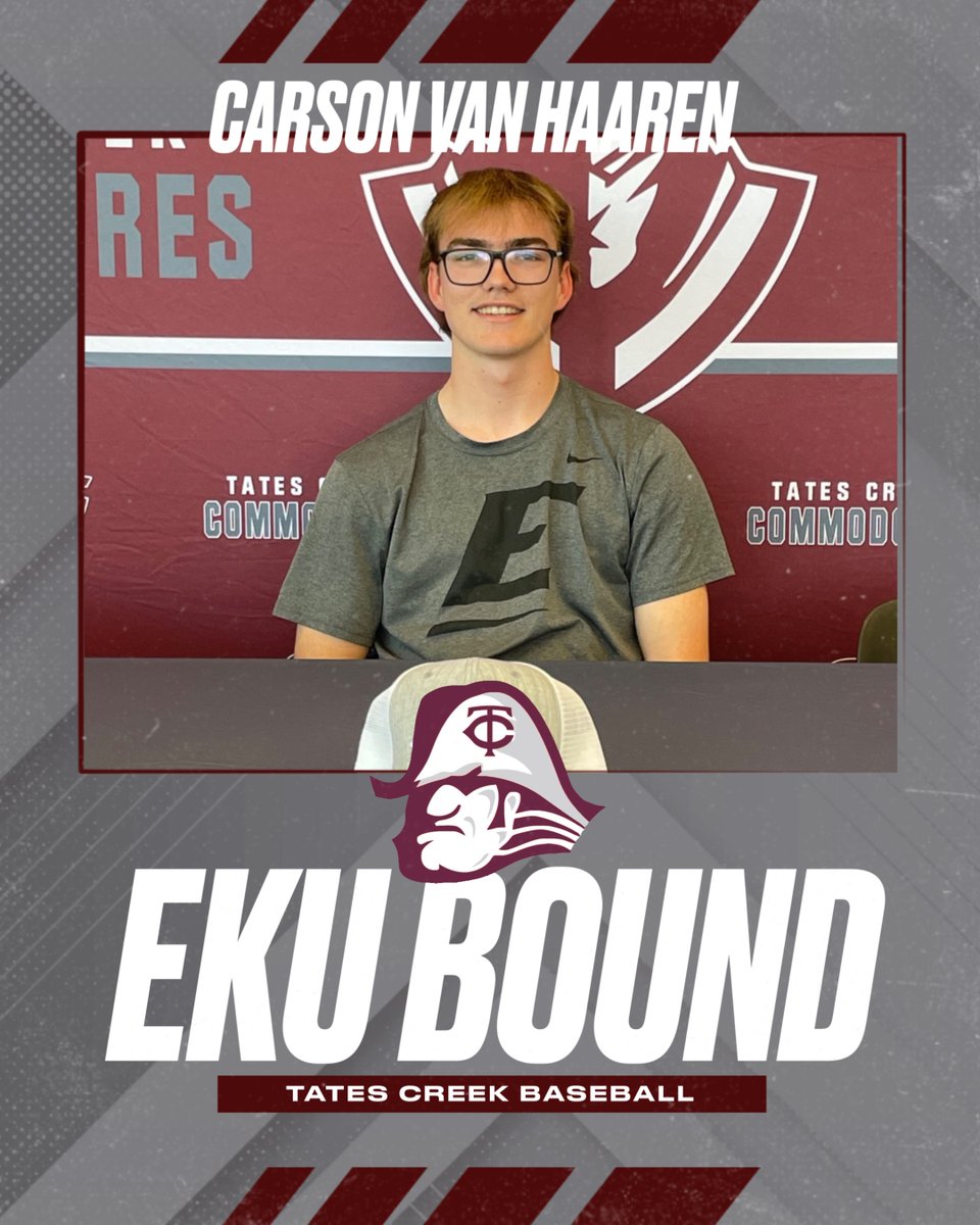 Congrats to Carson for signing to play baseball at EKU.