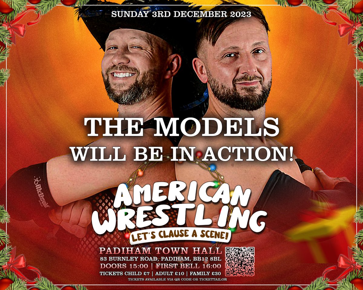 Let’s keep the momentum going with a second match announcement! You asked for their return 🗣️ YOU GOT IT!🔥 The Models are BACK and will be in action on December 3rd! 

Tickets are available in bio or at tickettailor.com/events/toprope… 🎅