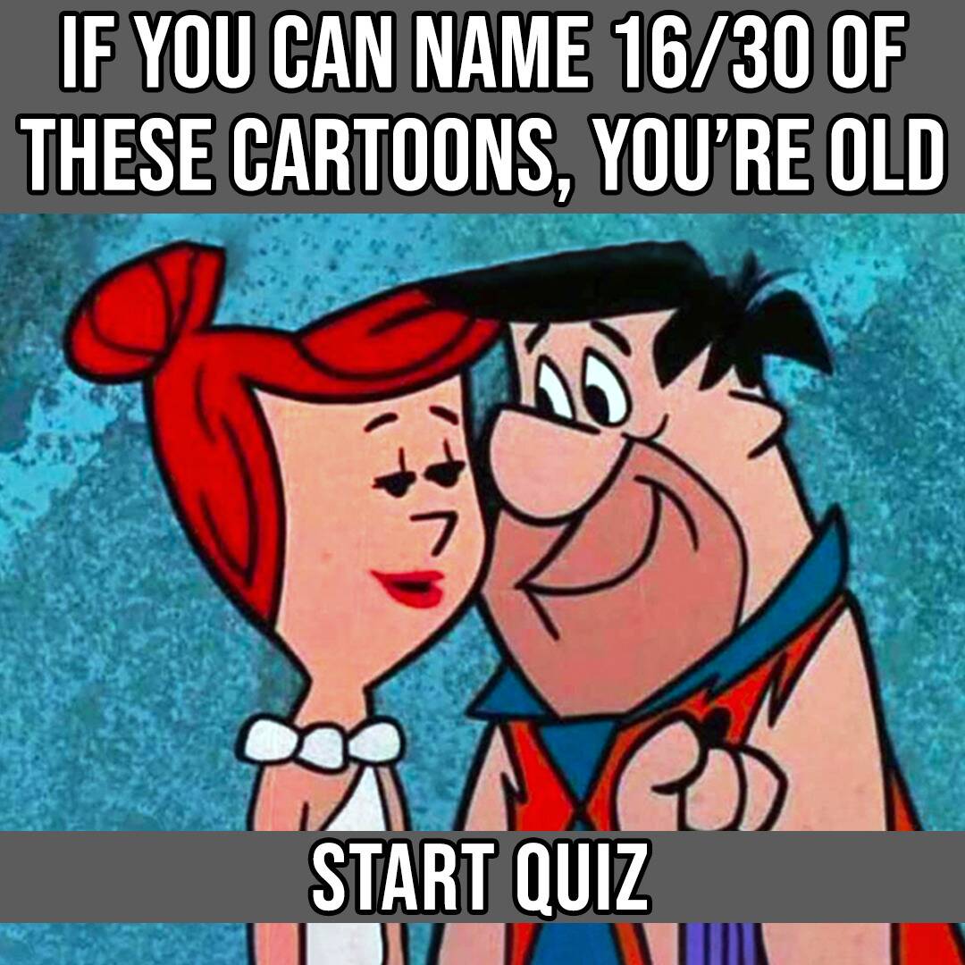 Quizscape_'s tweet photo. Can you name these cartoon characters? I only knew 12 😅