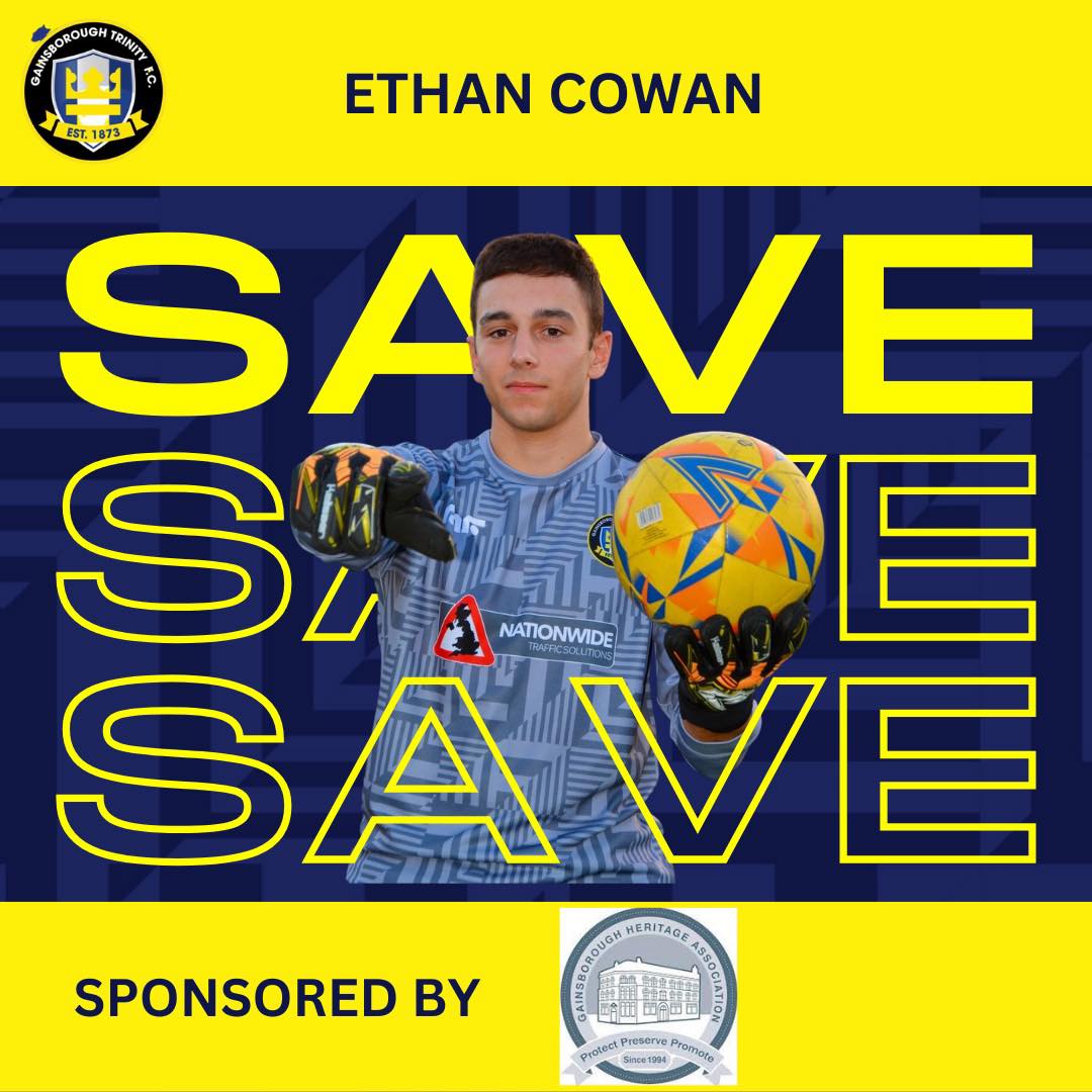 Great Save by Ethan Cowan to tip a shot onto the crossbar from Retford United #9 

1-0 Trinity ('7')